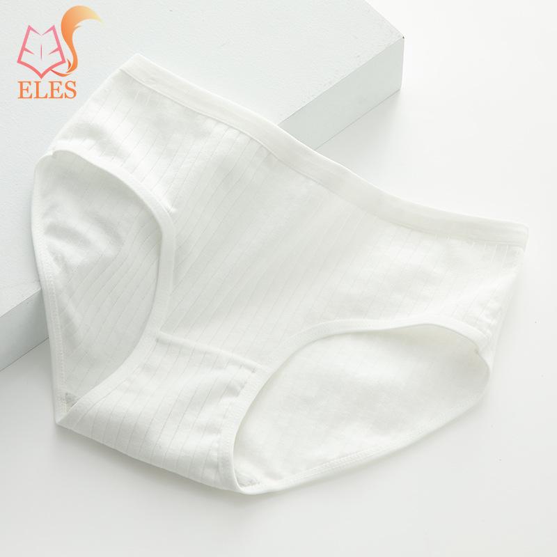 Dámské spodní prádlo Bavlna Krásné kalhotky se středním pasem Mladá dívka Antibakteriální kalhotky Jednobarevné Dospívající intimní prádlo