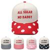 ALL SUGAR NO DADDY Embroidered Color-Blocked Truck Driver Hat Fun Sunshade Dad Hat for Men and Women