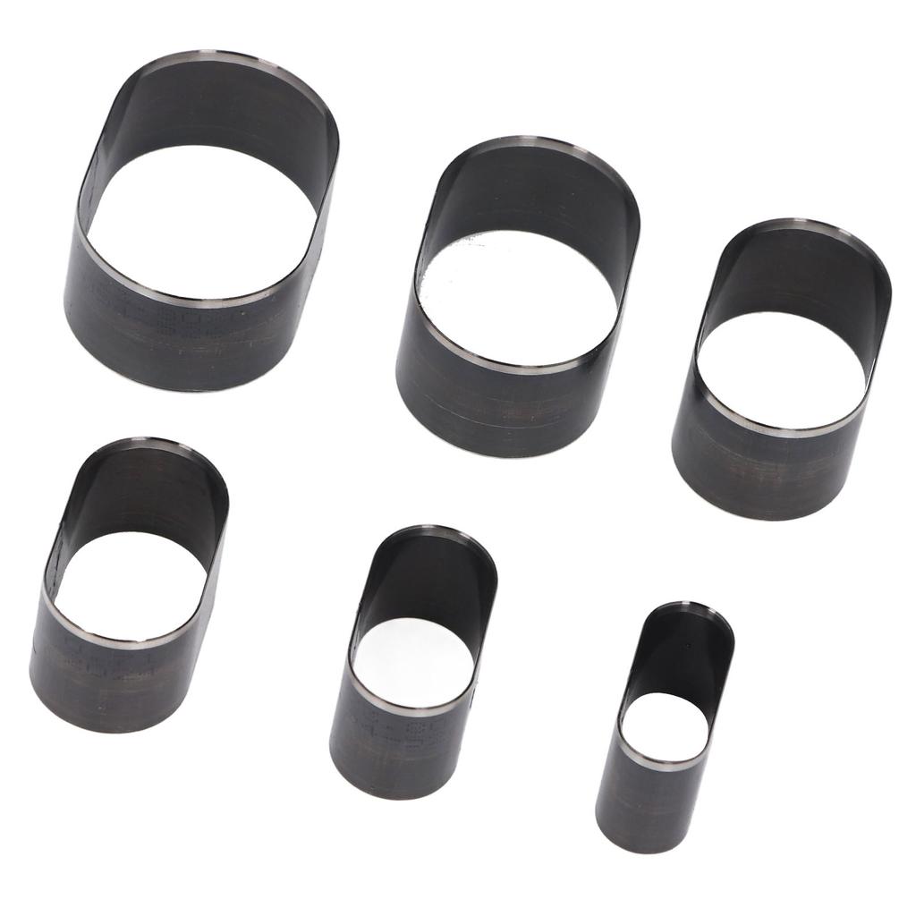 6-teiliges Set Lederschneidformen 35 40 45 50 55 60 mm Langer Durchmesser Elliptische Form Leder Hohl