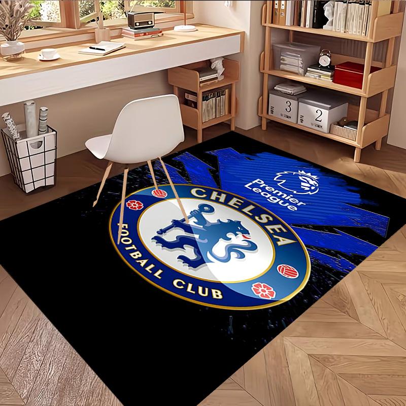 Football Club F.C Print Rug, Washable Floor Carpet, For Entryway Dorm Laundry Room Office Study, Home Decor Birthday Christmas Gift