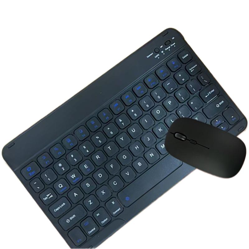 Klavye Mouse 78 Keys Portable Wireless Mini Bluetooth Keyboard and Mouse Combo for iPad MatePad Tablet