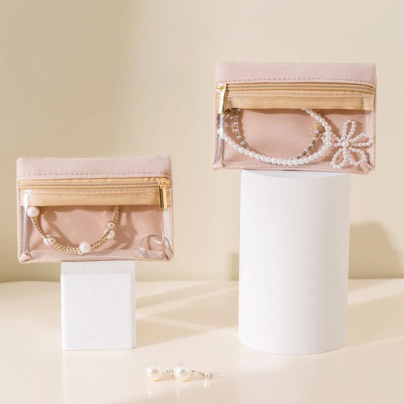 

Портативная шкатулка для хранения ювелирных изделий, сережек, ожерелий, колец, браслетов, бархатная сумка для хранения ювелирных изделий, дорожная сумка для хранения ювелирных изделий 1pcs