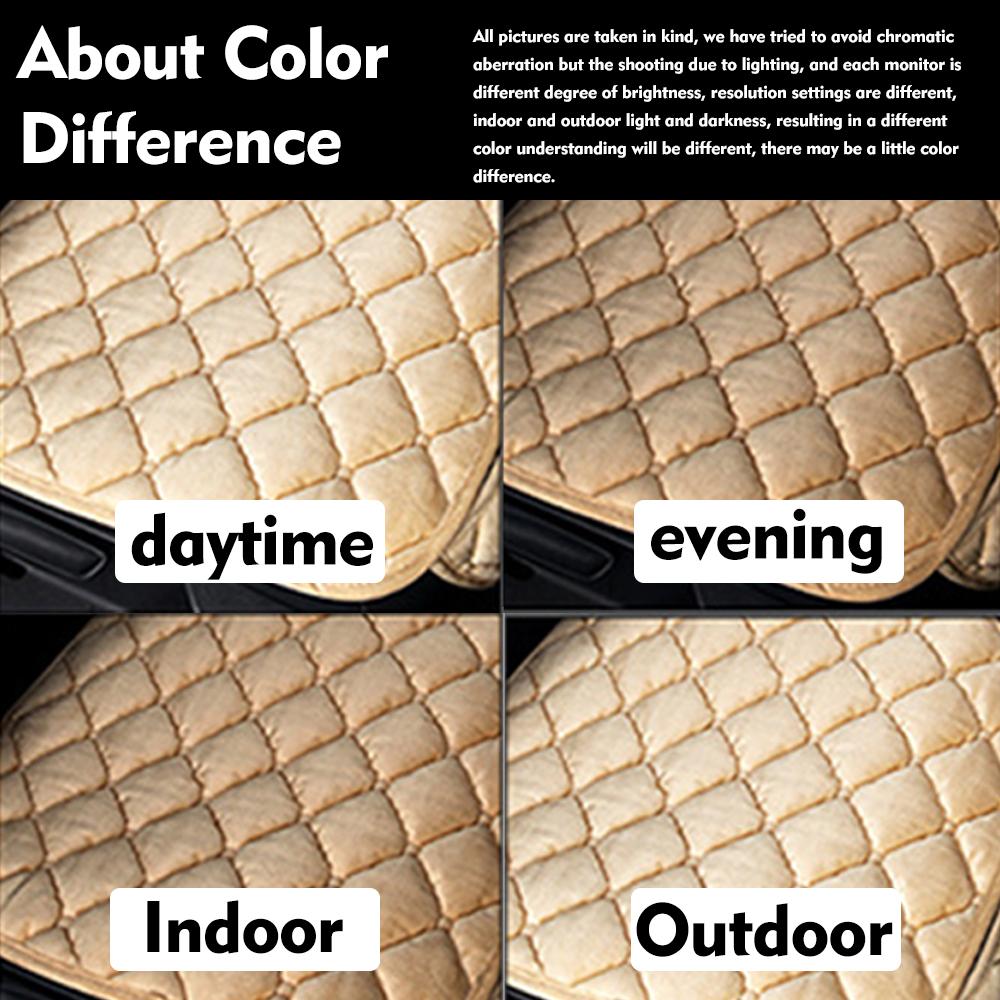 Universal Anti-slip Warm Winter SUV Car Seat Cover Cushion Front Rear Flax Cushion Breathable Protector Mat Pad Auto Accessories