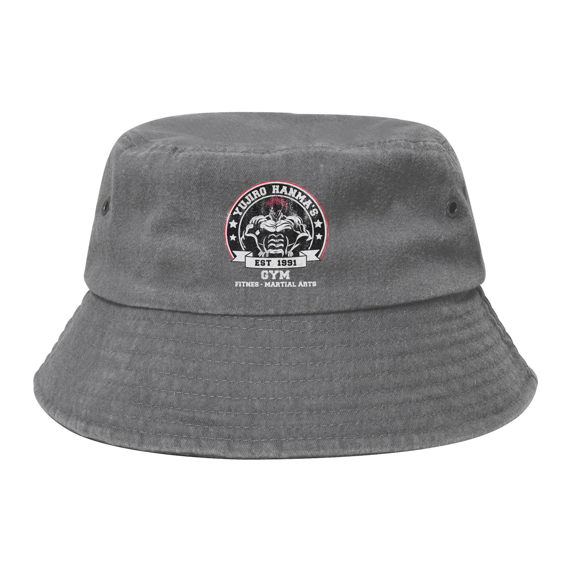 Spring Headwear Baki Yujiro Hanma Gym Bucket Hat Harajuku Unisex Hot Sun Hat Anime Bob Hat Foldable Fishing Hat Outdoor One Size
