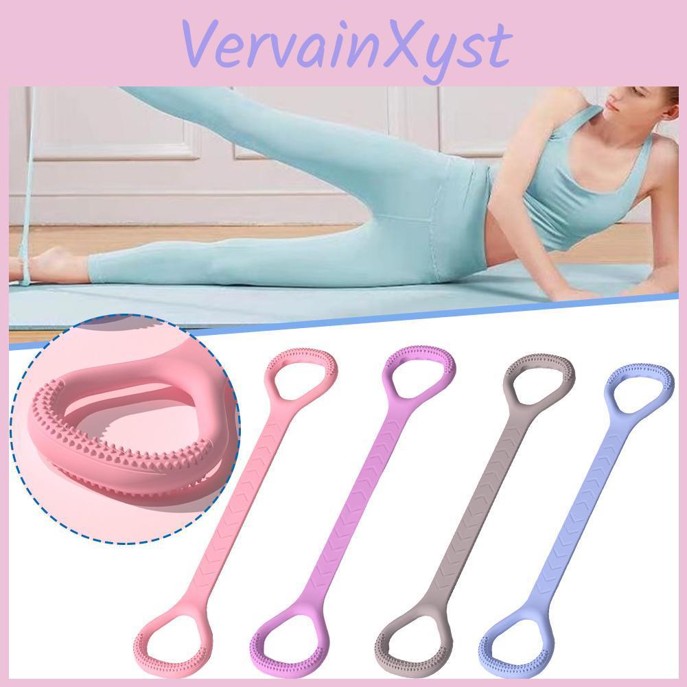 Band Silicone 8figure Arm Resistance Back Shoulder Yoga Stretching Rope Elastic Fitness Exercise Band