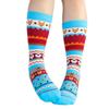 Festive Cotton Terry Cloth Mid-Calf Socks for Men & Women - Trendy Cartoon Designs