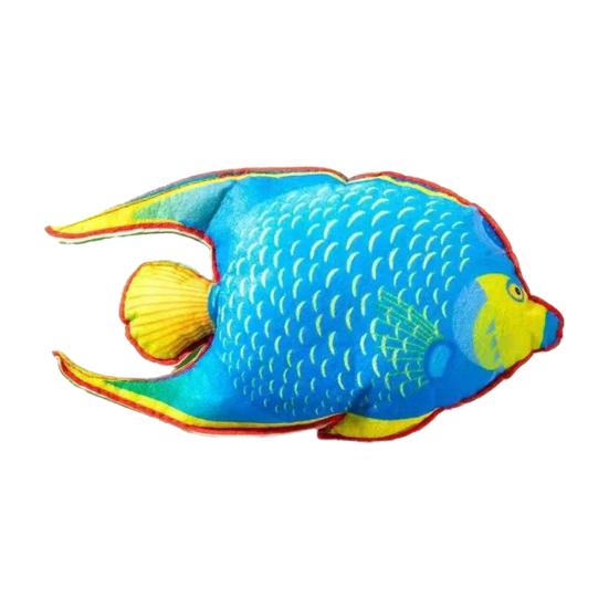 Cat Catnip Fish Toy Angelfish Shape Cat Chew Toy Interactive Entertainment Toy синий