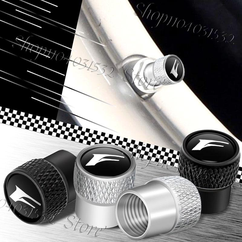 CBFBC1 4Pcs F Sport Logo Car Wheel Tire Valve Caps Rim Stem Dust-proof Covers For Lexus NX RX GS RX350 RX300 RX330 IS500 IS250 CT200