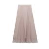 Spring and summer fashion new national style new Chinese ruffle edge lace top + A word big swing skirt suit female P1119
