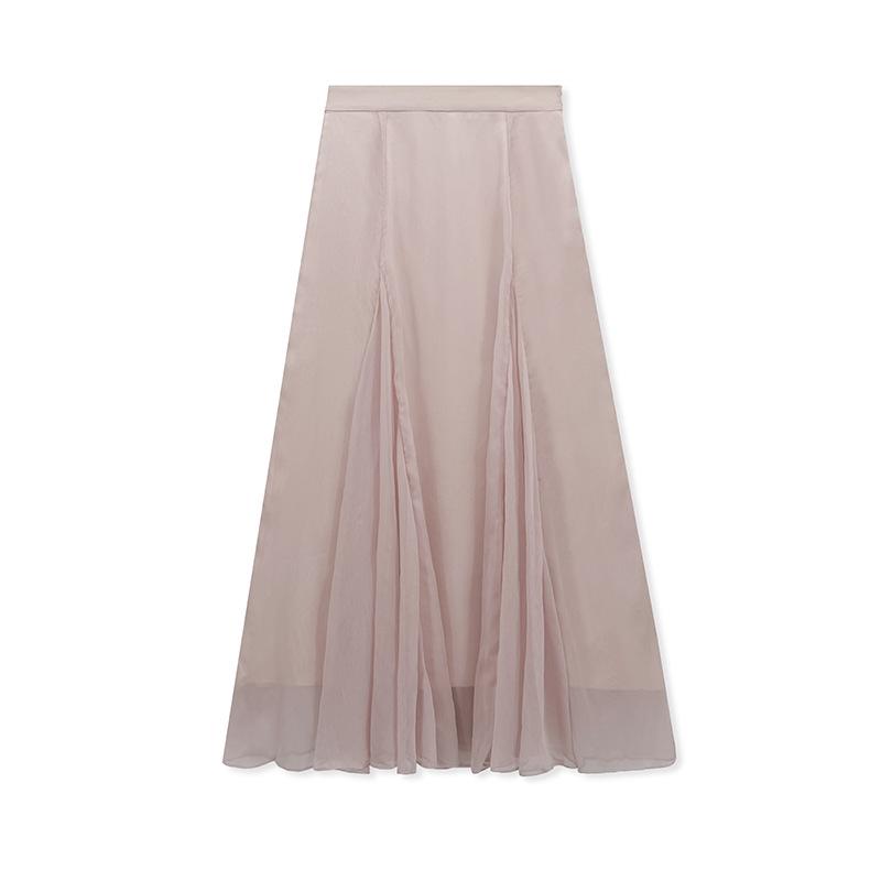 Spring and summer fashion new national style new Chinese ruffle edge lace top + A word big swing skirt suit female P1119