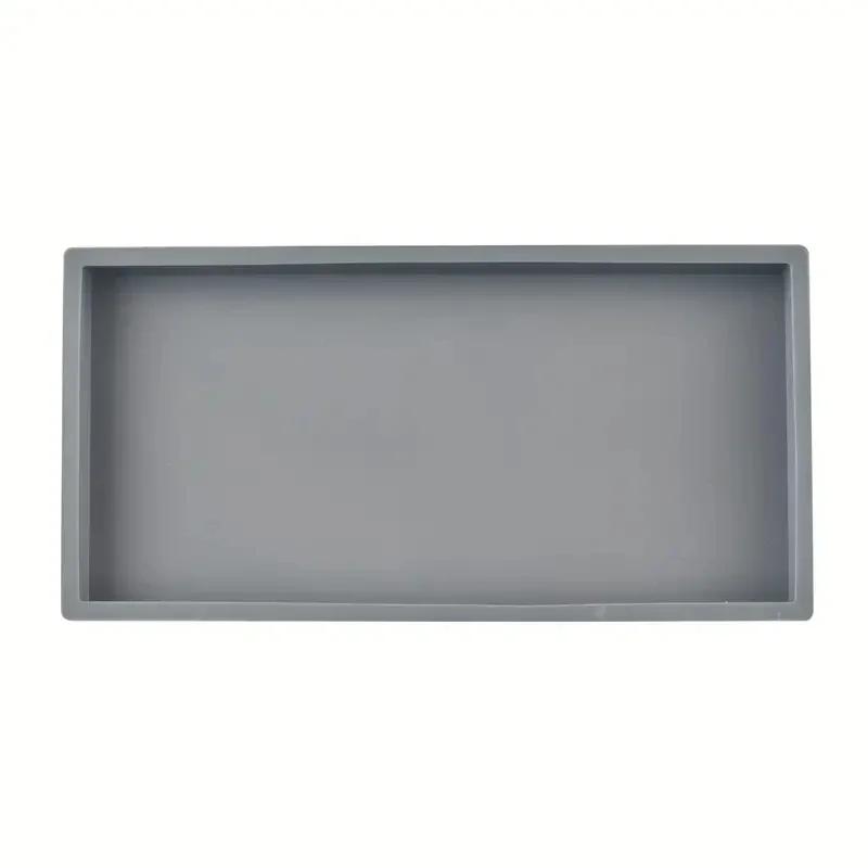 Silicone Organizer Tray 1 Piece Small for Bathroom and Vanity Storage for Soap, Shampoo, Perfume, Jewelry and More.