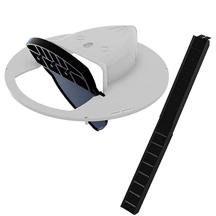 

Intelligent Pitfall Mouse Catcher Trap Bucket Автоматичне скидання Відкидна ковзаюча кришка відра Автоматичне скидання після лову мишей білий