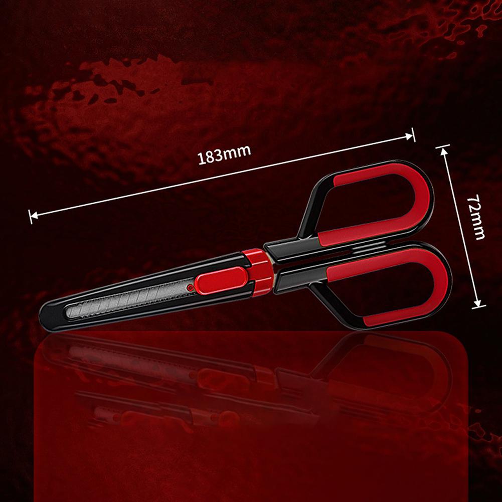 2 In 1 Scissors With Multifunctional Protective Cover Soft Comfort Grip Shears For Home Use