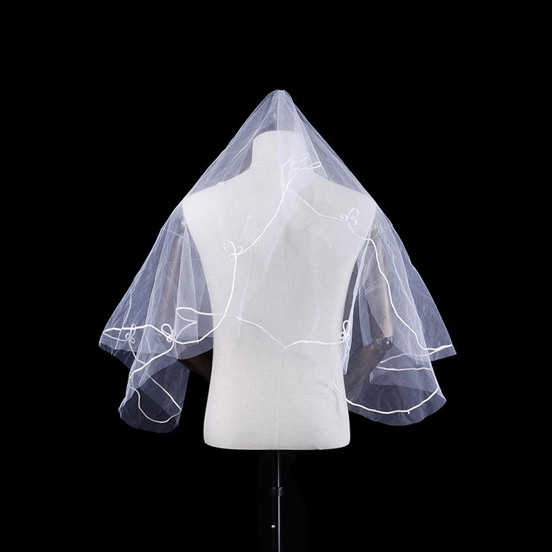 1 X Women 150Cm White One Layer Short Wedding Bridal Veils