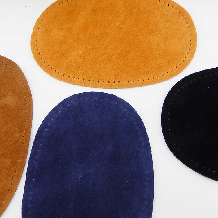 1 Pair Sew-On Repair Patches PU Leather Elbow Knee Patches Clothing Accessories for Jeans Trousers