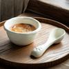 High-Value Ceramic Tableware Rice Bowl Girls' Bird'S Nest Bowl Creative Spoon Household Small Bowl Porridge Bowl Dessert Bowl