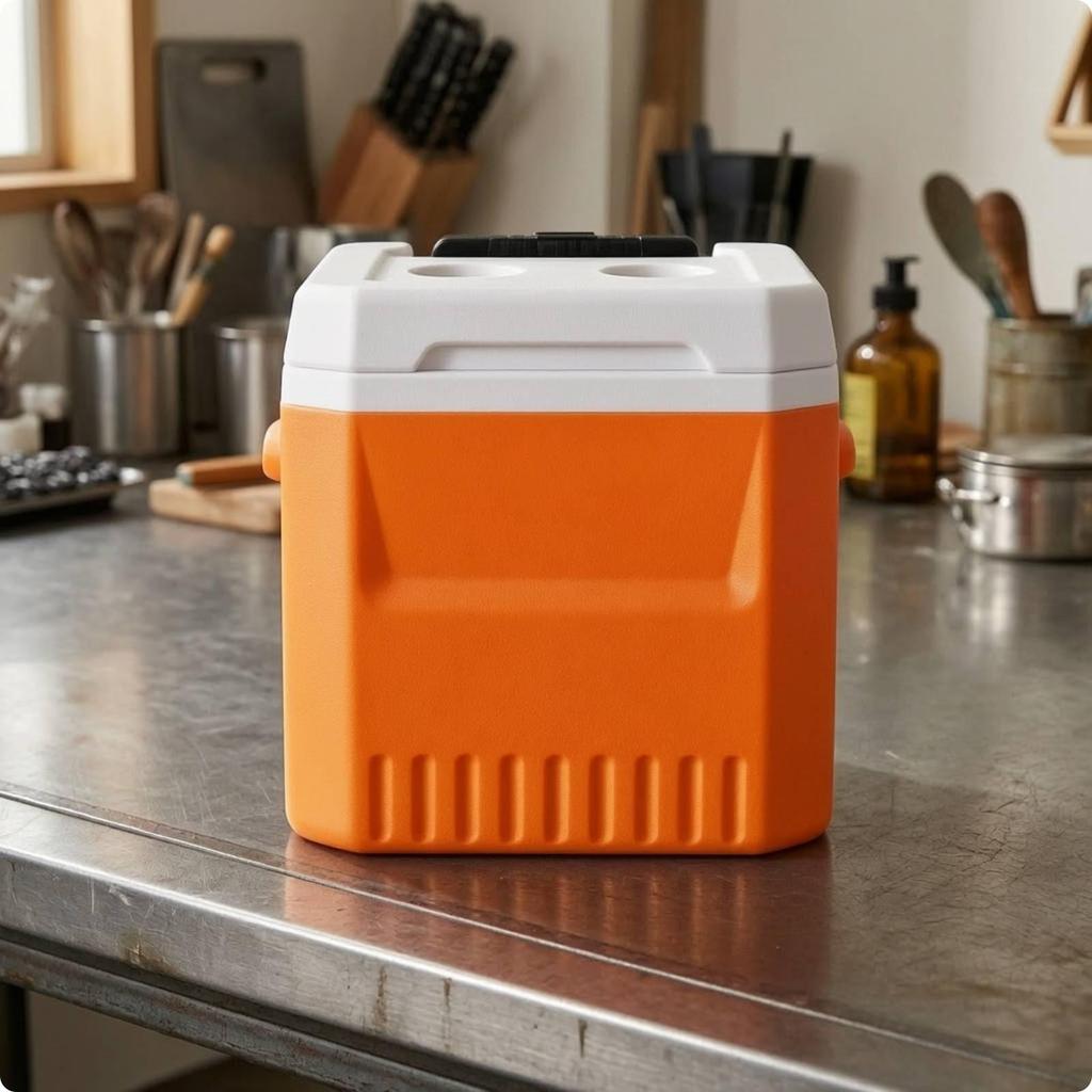 Portable Cold-Storage Container | Heavy-Duty, Recessed, ice chest with Hard