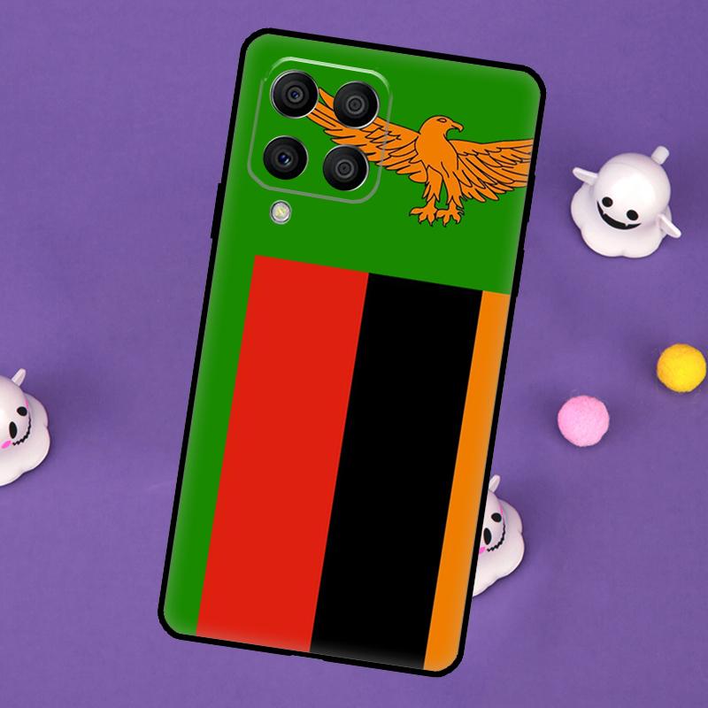 Zambia Flag Cover For Samsung Galaxy M55 M15 M33 M13 M23 M53 M31 M51 M14 M34 M54 M20 M30s M52 M32 Case