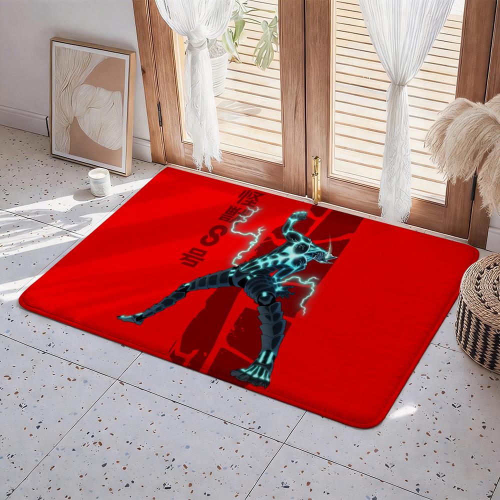 Anime A Kaiju Hachigou Floor Mat Eco Flannel Doormat Non Slip Odorless Indoor Floor Rug Soft Short Plush Home Mat