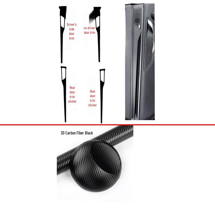 BYD Song Plus Interior Stickers: Carbon Fiber Anti-Scratch Console Gear Shift Wrap (Fits 20 Models)