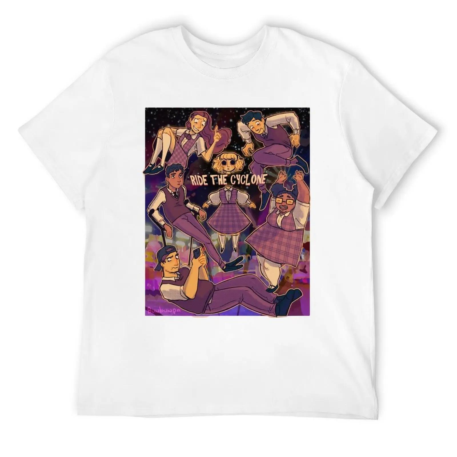 

ride the cyclone full musical T-Shirt oversized anime figures mens fashion S