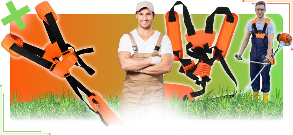 Strap Harness for Petrol Brushcutter Trimmer Adjustable Comfortable