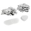 100PCS 57x53mm Heart-shaped Badge Button Making Parts Metal Blank Heart Badge Pins DIY Making Materials for Button Maker