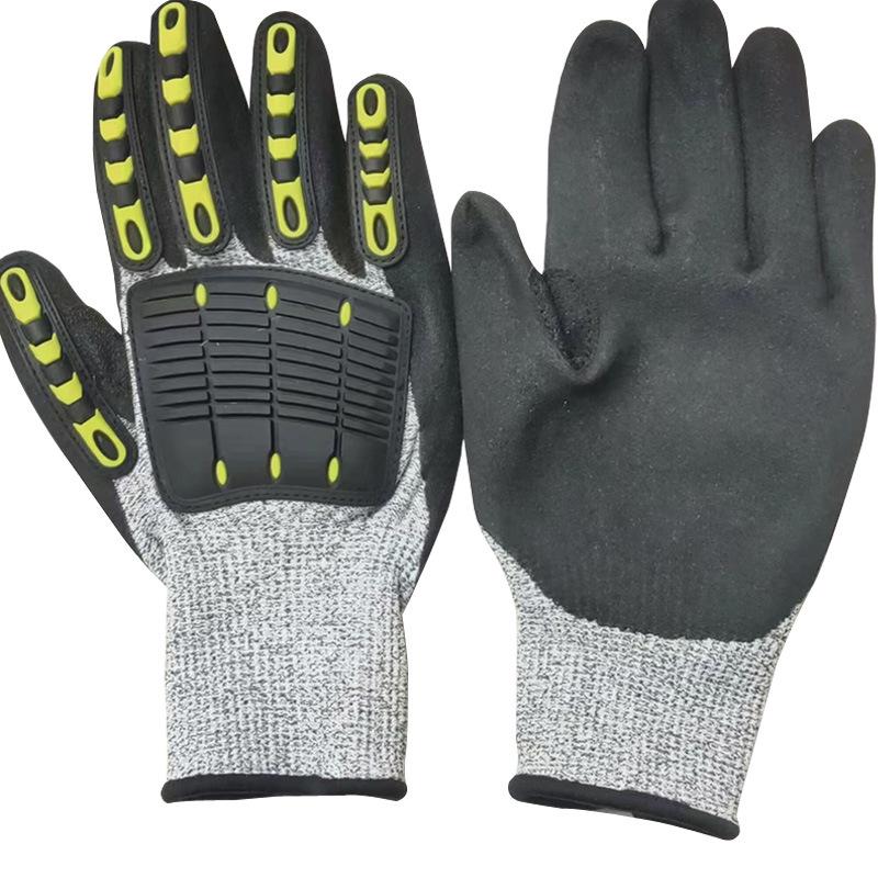 

Level 5 Cut-Resistant Shock-Absorbing Anti-Impact HPPE Gloves for Petroleum, Mining, and Construction