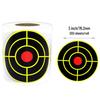 3-Inch Fluorescent Yellow Splatter Target Stickers for Shooting Practice
