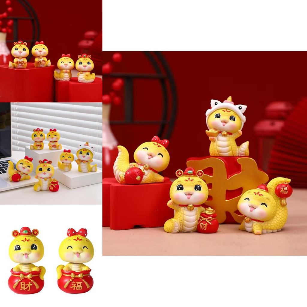 Delightful Resin Snake Figurine Decorative Accent For Home Office Car And Holiday Gifts