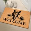 Horse Head Welcome Pattern Printed Mat, Suitable for Various Settings Like Bedrooms, Kitchens, Dining Rooms, And Bathrooms