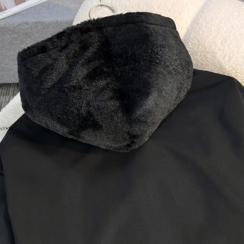 Wear Both Sides Fashion Winter Faux Fur Jackets Woman Parkas Hooded Casual Women's Short Coats