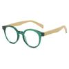 New Natural Bamboo Leg Anti Blue Light Reading Glasses Spring Foot Presbyopic +1.0 to +4.0 Easy Carry