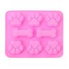 1Pc Dog Footprint Silicone Mold Bone Cookie Cutter Diy 3D Fondant Cat Paw Silicone Bakeware Molds Baking Accessories