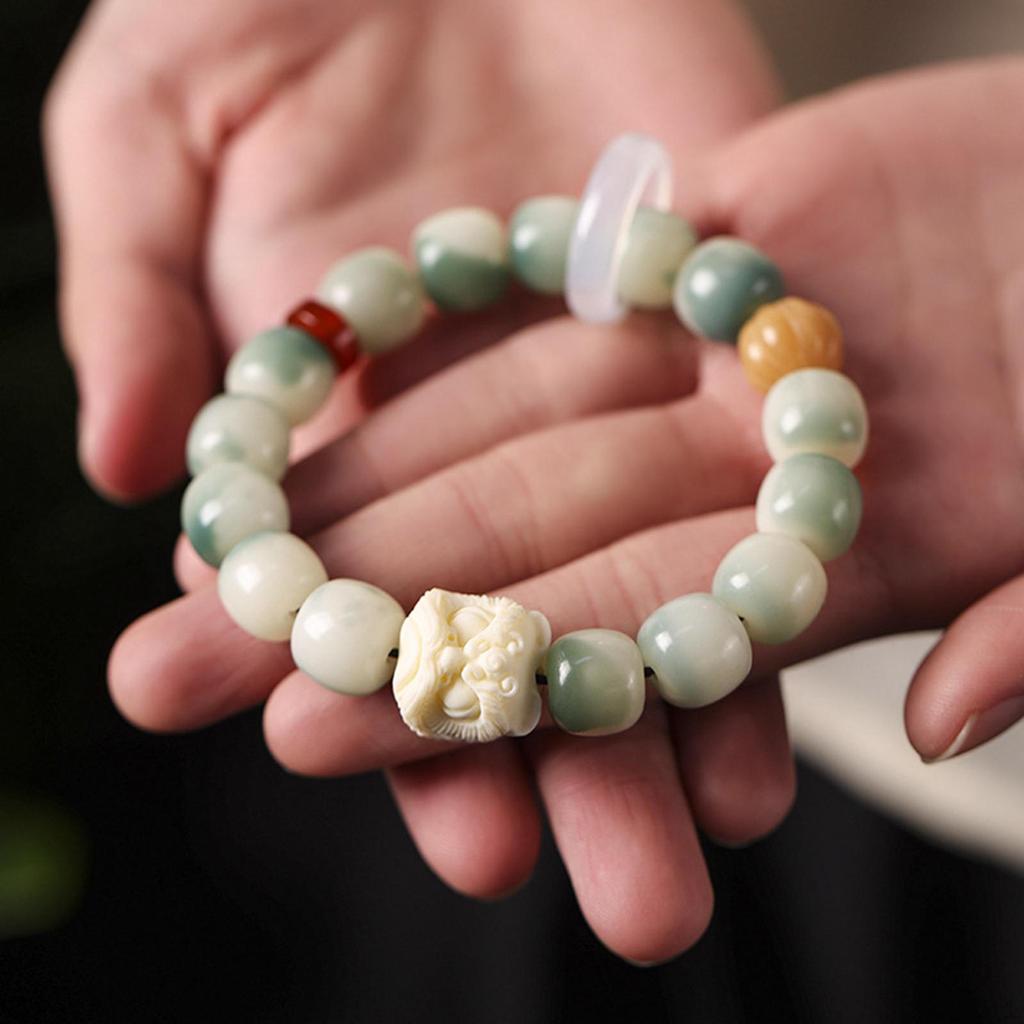 Beaded Bracelet Rosary Lucky Charm Adult Women Men Meditation Wringing Finger