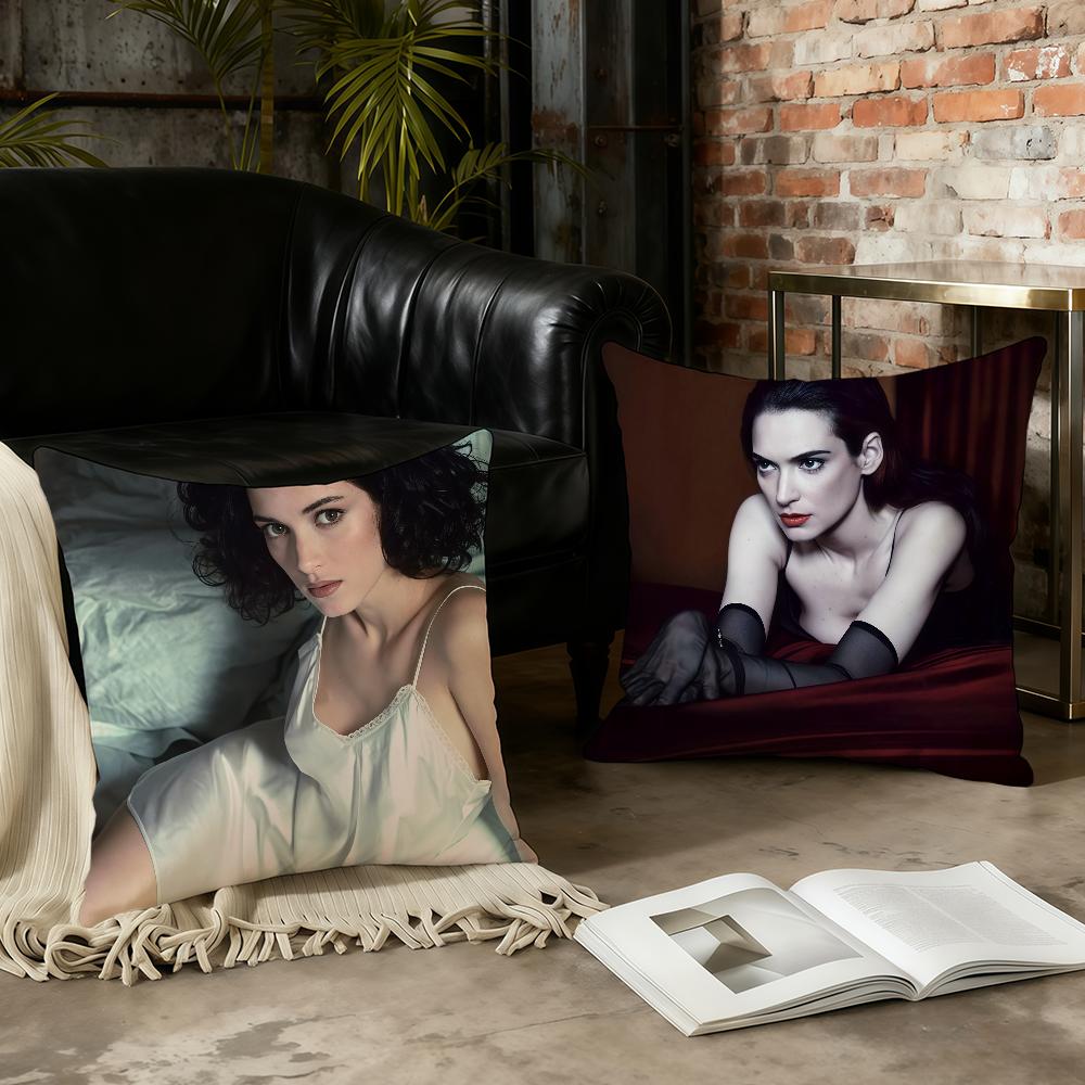 Actor W-Winona Ryder cushion cover Home Office Convenient Nordic Simplicity Hit With Zipper Cushion Cover