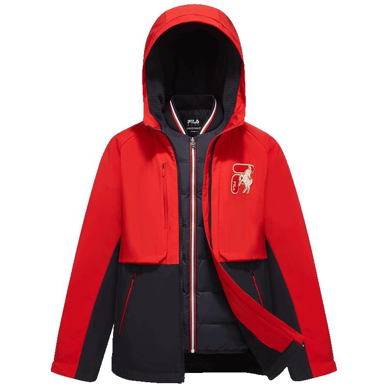 Fila Детский весенний тканый пуховый костюм-двойка 170