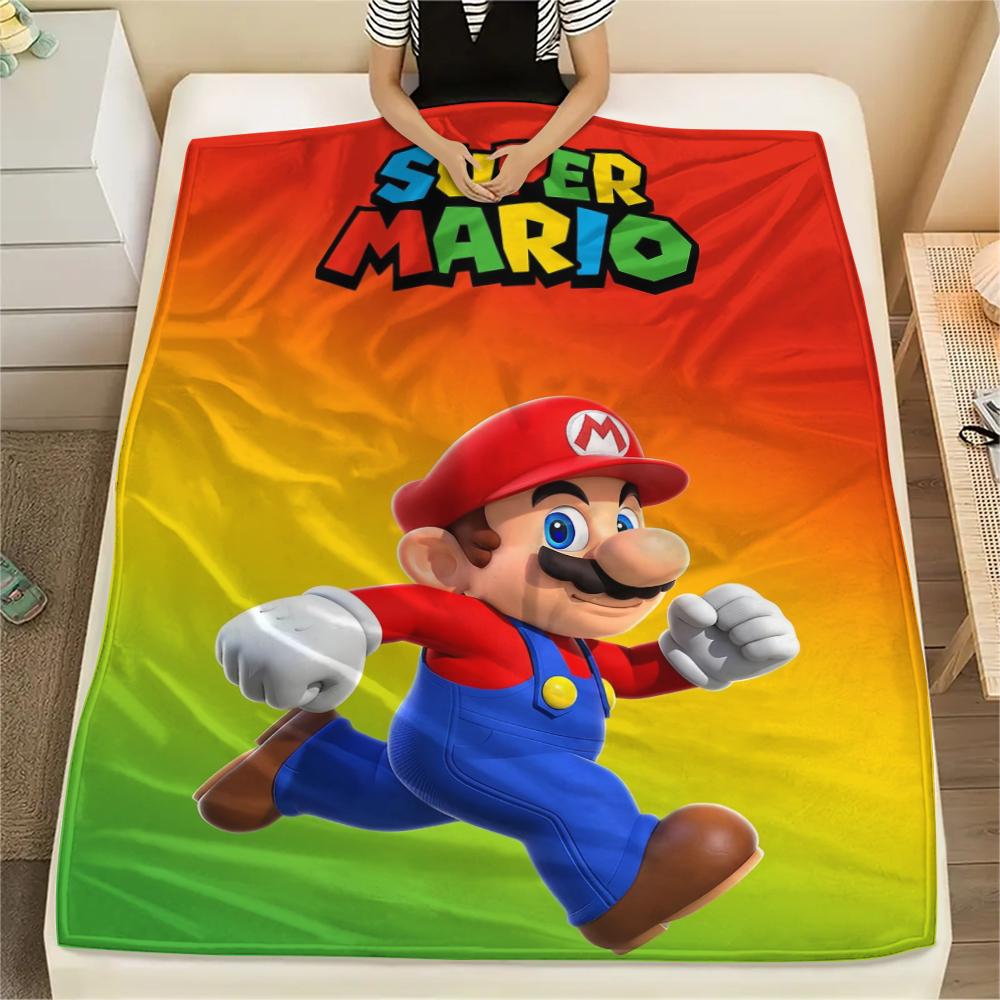 

Mario Hero Headshot Blanket, Mario Fan Soft Throw, Ideal Gift.chl 75x90cm