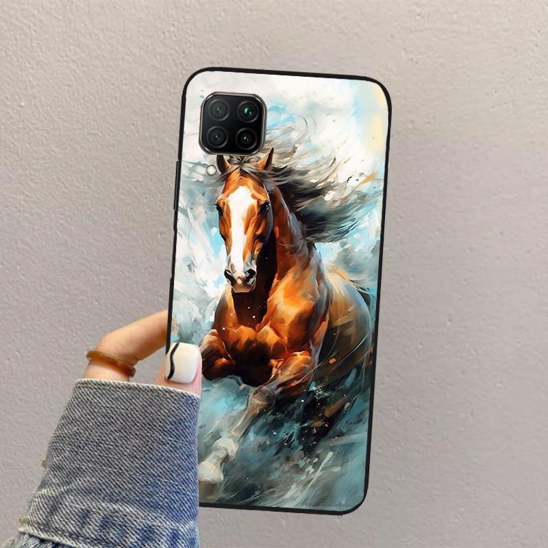 Animal Majestic Painting Horse For Huawei Nova 3i 7i 8i 11i 12i 9 10 SE Y73 Y90 Y70 Y72 Y61 Y91 P30 P40 Lite P60 Pro Case