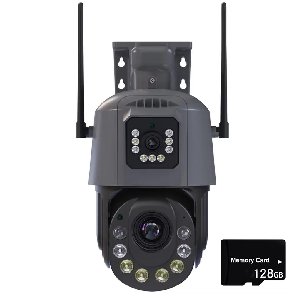 LS VISION 8MP Dual Lens Wifi PTZ Security Camera Outdoor 30X 50X Optical Zoom Human Detection Color Night Vision Video Surveillance Camera