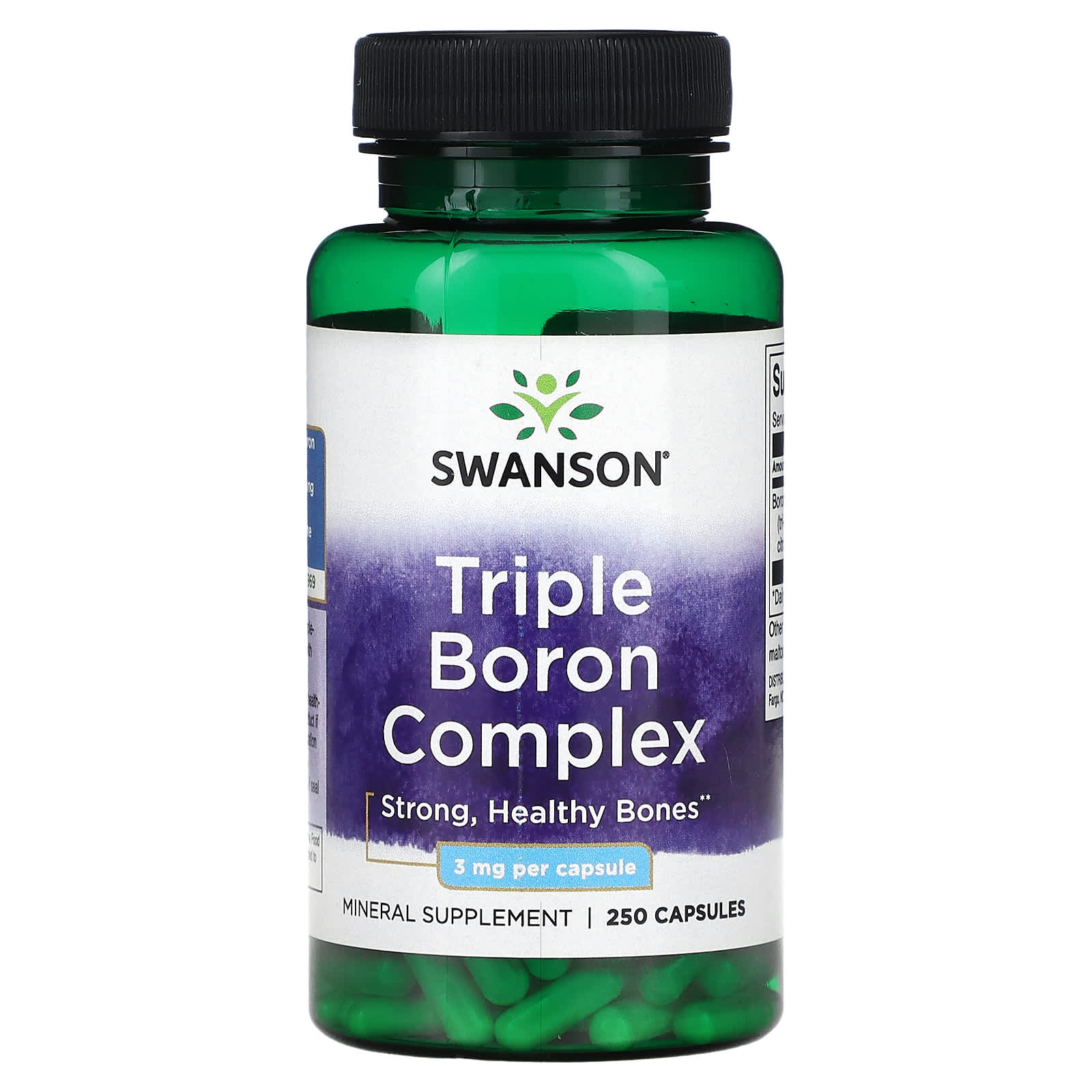 

Triple Boron Complex, 3Mg, 250 Capsules