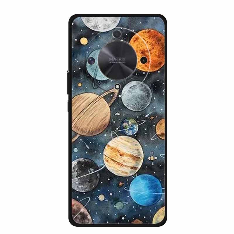 Gift Phone Cases for Honor X9a TPU Soft Silicone Back Cover for Huawei Honor X9 X 9A Funda Honor X9b X 9 a b Coque Spaceman Moon