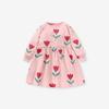 Children's Clothing Girls' Dress Spring and Autum 2023 New Pink Flower Knitted Skirt Baby Girl Princess Skirt