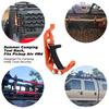 2pcs Heavy Duty Metal Rubber Clamp for Digging Implement Hatchet Water Pipe Adjustable Anti Slip Tool Holder with Non