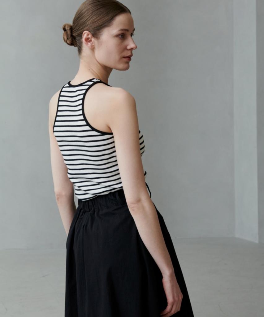 Owaiwai Sleeveless Ribbed Top_Stripe