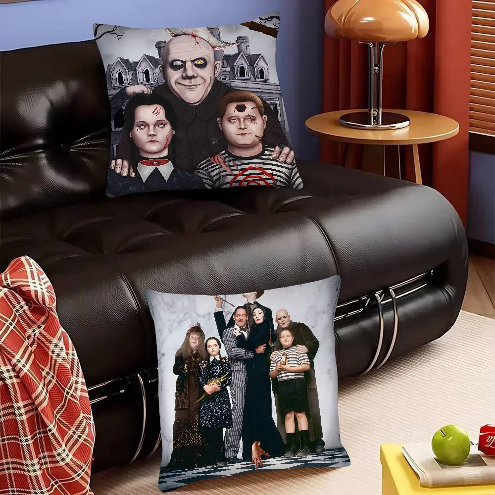 Movie Wednesday Classic Movie Pillow Case Square Pillow Bedroom Sofa Leisure Comfort Cushion Car Living Room Home Decoration