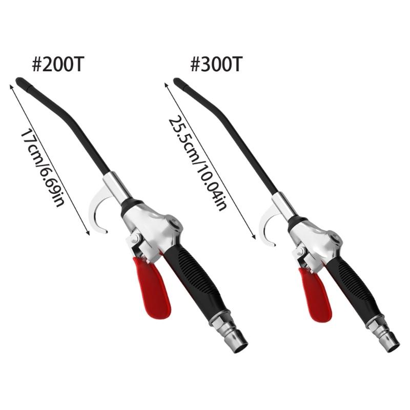 Pistola Ugello Soplante ad Aria per Uso Intensivo con Ugello Estensibile Accessorio per Compressore Pneumatico per Pulizia da Angolazioni Multiple