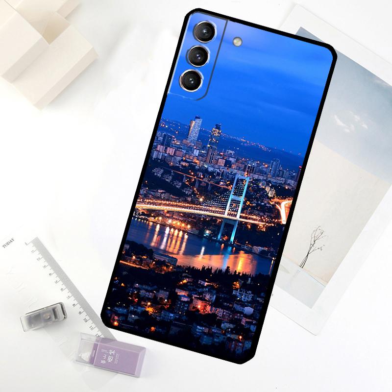 Turkey Istanbul Scenery Building Phone Case For Samsung Galaxy S25 FE S20 FE S21 S22 S23 S24 S25 S26 Ultra S10 S25 Plus Cover