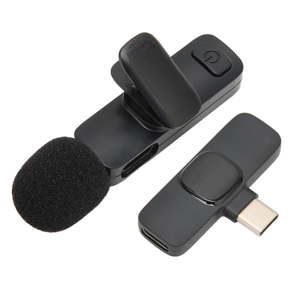 Wireless Lavalier Microphone Supports One Tows One Plug and Play Noise Cancellation Mini Lapel Mic