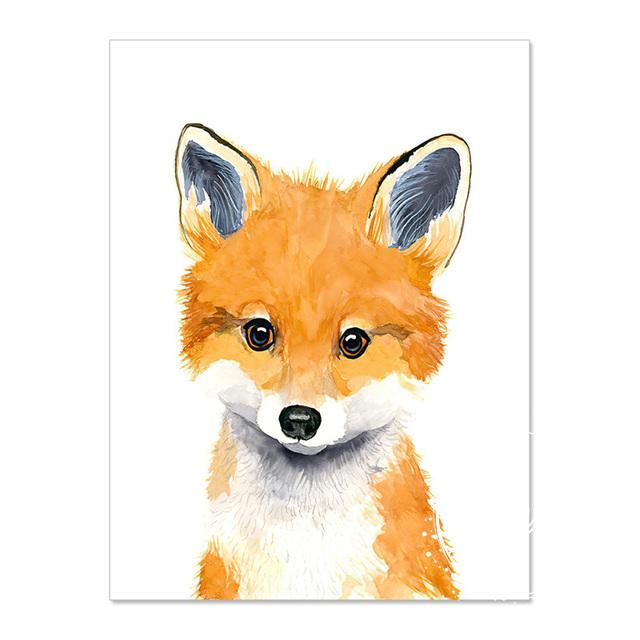 Zwierząt arkusze dekoracyjne obraz ścienny plakat artystyczny płótna dziecięce obrazy pokojowe do przedszkola dekoracyjne wydruki plakaty ścienne bez ramki